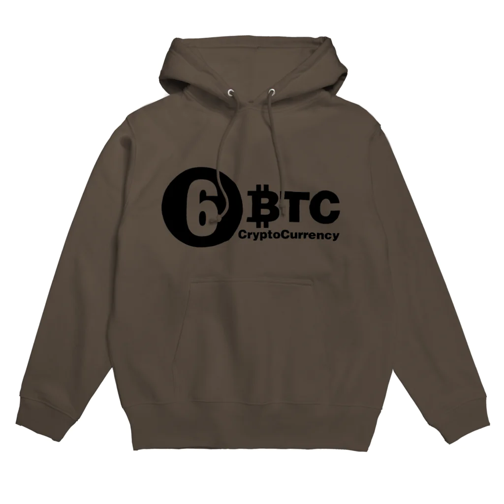 10BTCの6BTC(Black-Logo) Hoodie