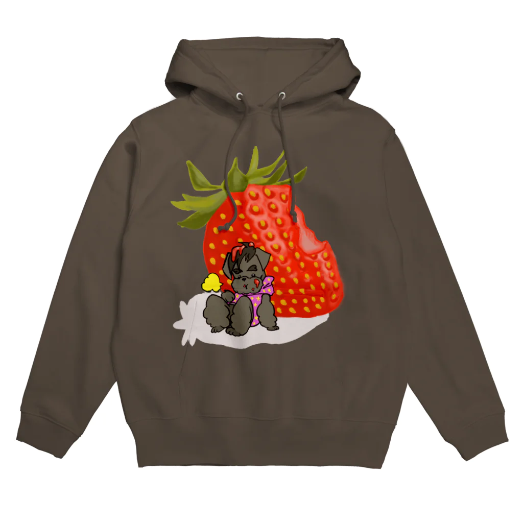 ゆんゆんこの苺と黒シュナ Hoodie