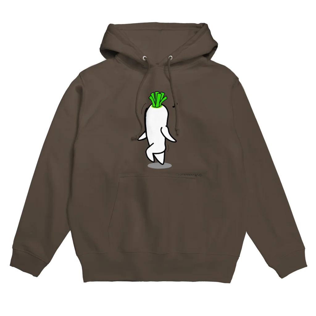 ハニワーランドのルンルンだいこん Hoodie