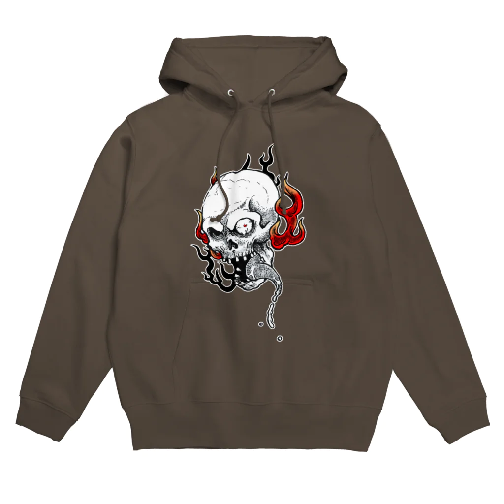 MackToons A.K.A カキ天の火炎髑髏 Hoodie