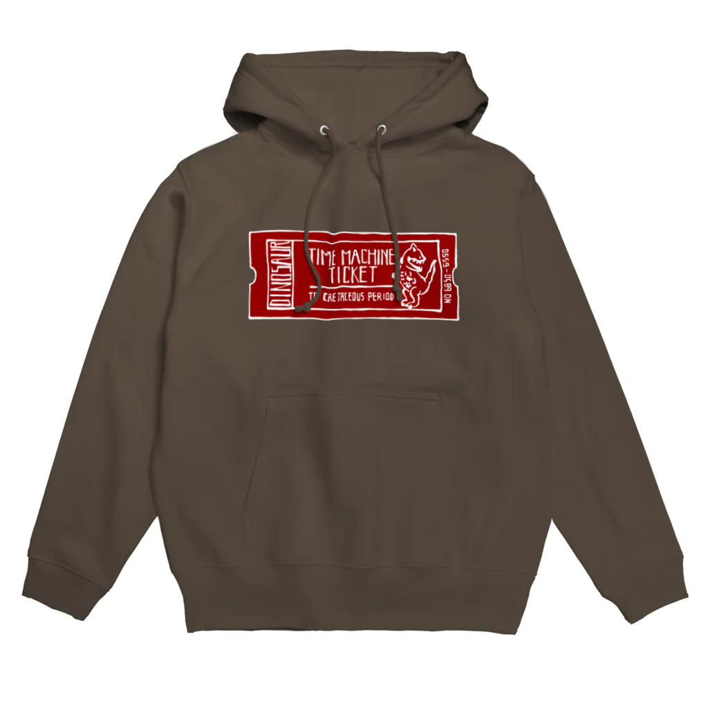 ツクルビヨリの恐竜時代タイムマシンチケット〜白亜紀行き〜　RED Hoodie