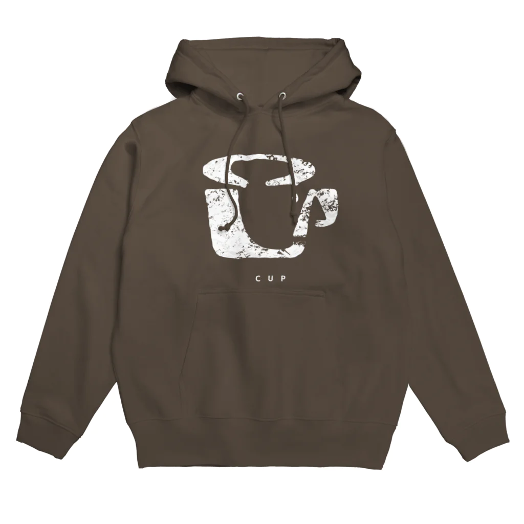 あらい よねこ の ぐっずのCUP（かすれ・白） Hoodie