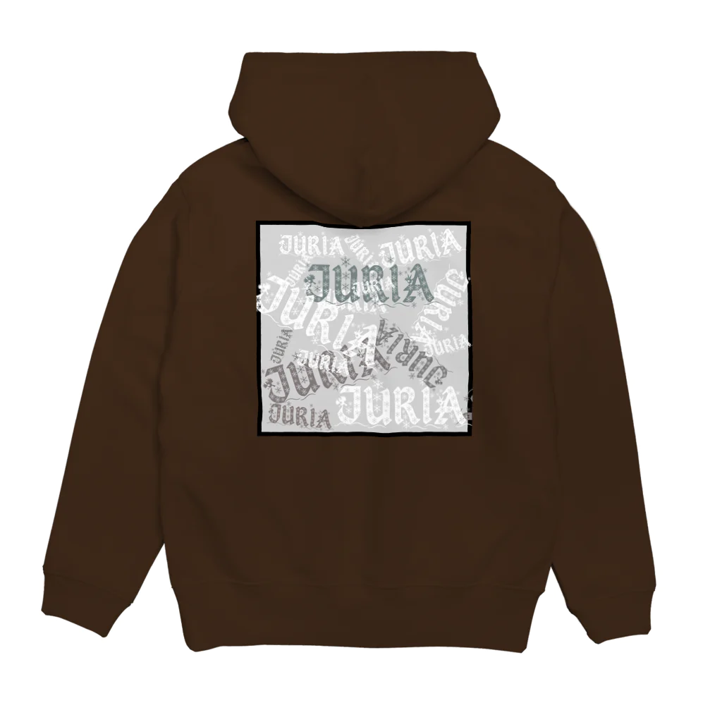 TEAM  JURIAのJURIA  ジュリア Hoodie:back