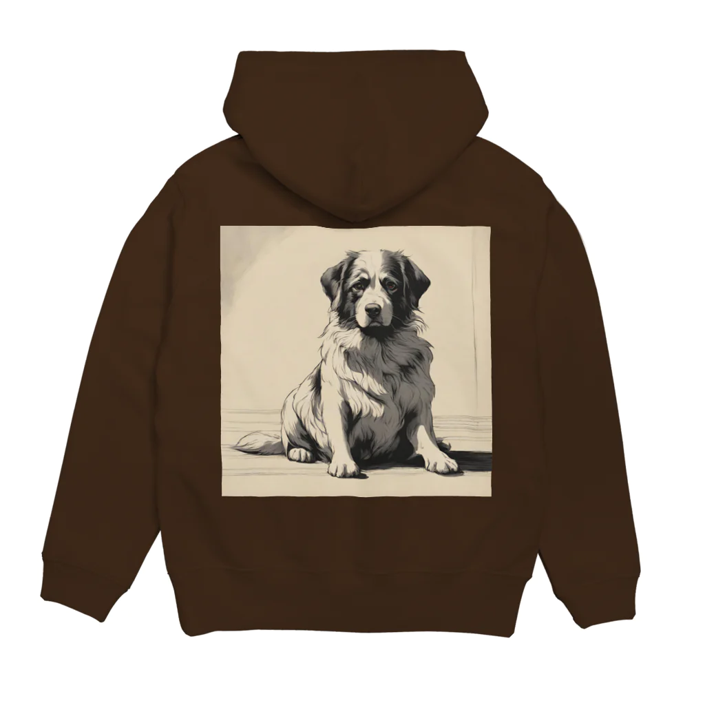 底辺の底辺好きな事を気ままに…。の帰りを待つ愛犬 Hoodie:back