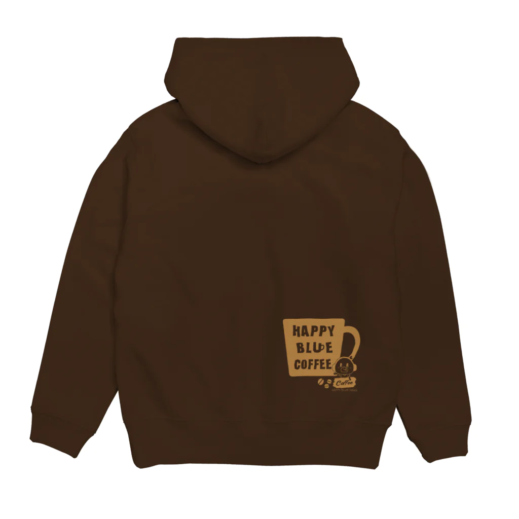 HAPPY BLUE DAKK のHAPPY BLUE COFFEE　ダックのCOFFEE屋さん Hoodie:back