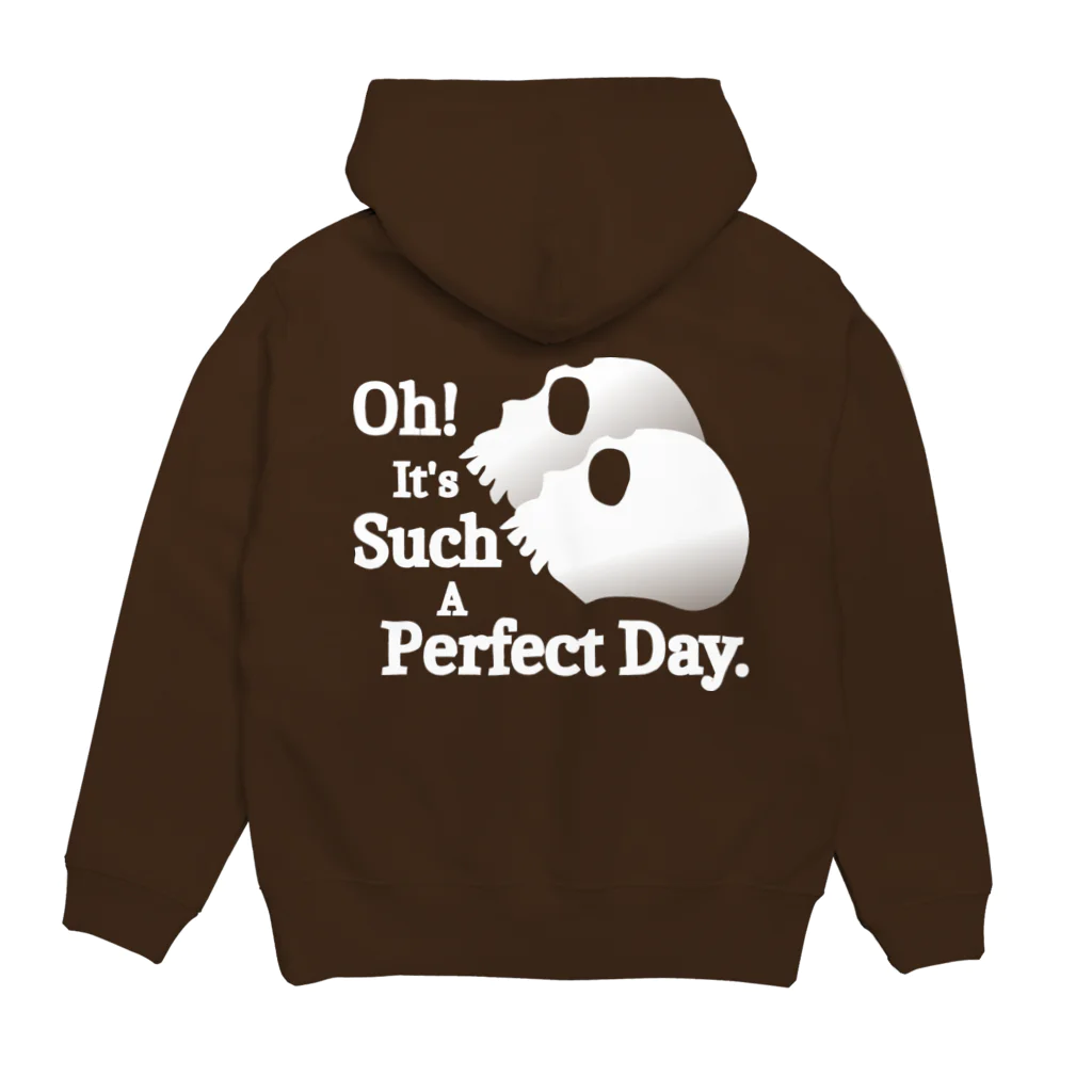 『NG （Niche・Gate）』ニッチゲート-- IN SUZURIのOh! It's Such A Perfectday.（白） Hoodie:back