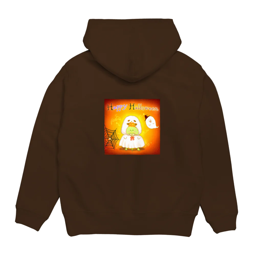 どるちぇ＊うさぎの《ハロウィン07》＊かめくんおばけ＊ Hoodie:back