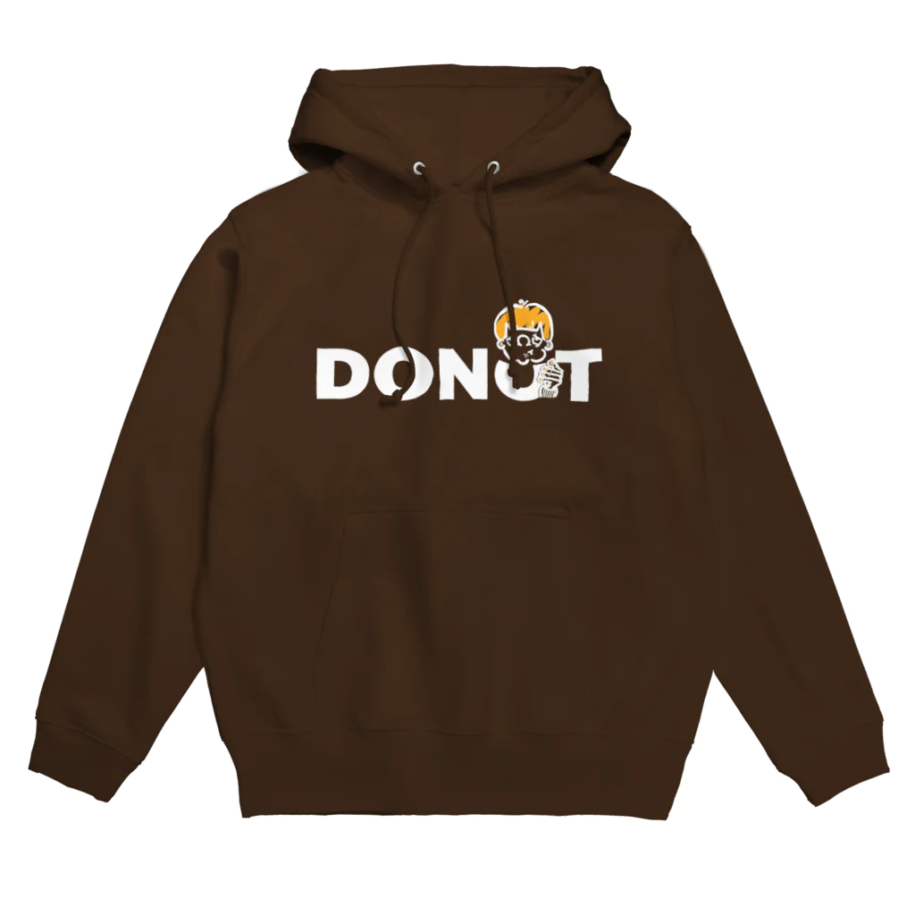 wara-koの『DONOT☞DONUT』黒・その他　マッシュな男の子の日常 パーカー