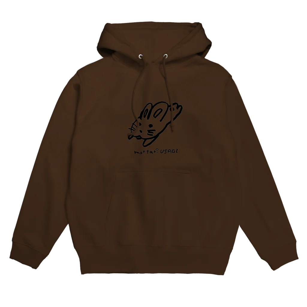 こんなアートのマッタリうさぎ Hoodie