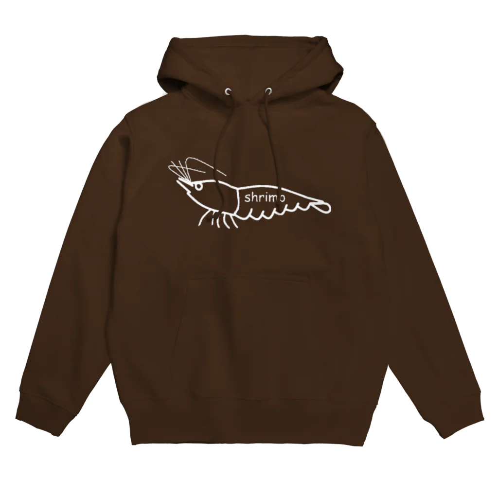 tyotyoのエビ　シュリンプ　ホワイト Hoodie