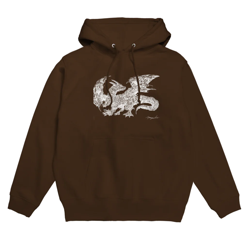 山口昇悟　Shogo Yamaguchiのドラゴン　白 Hoodie