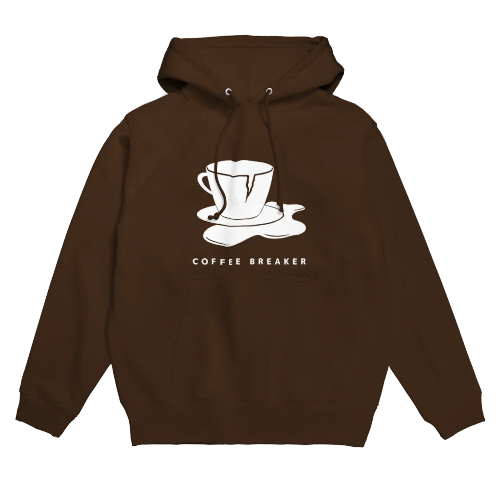 猫JCT.のCOFFEE BREAKER (白) Hoodie