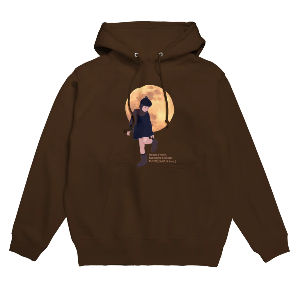 キッズモード某の月と黒ワンピの女の子 Hoodie