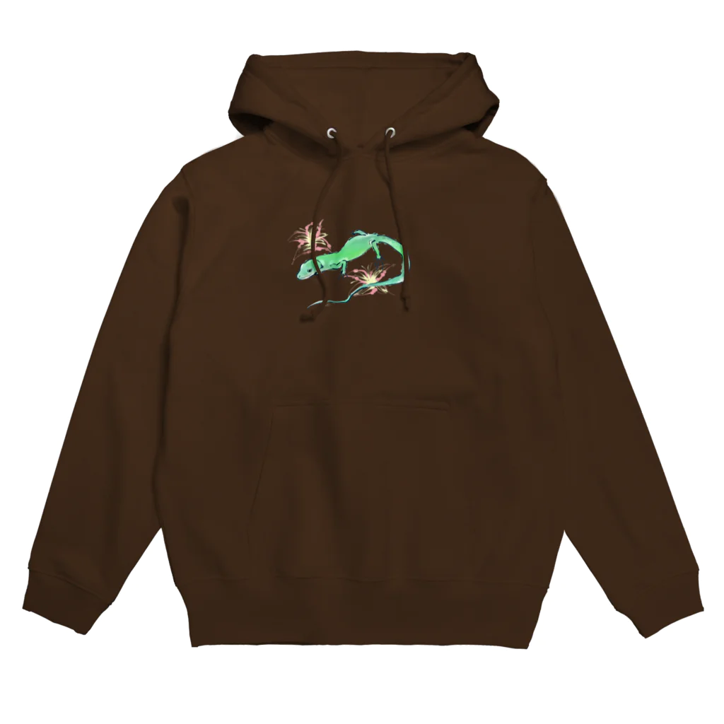 Sumireptiles🐍__爬虫類・生き物グッズのミドリガストロカナヘビ ver.2 Hoodie