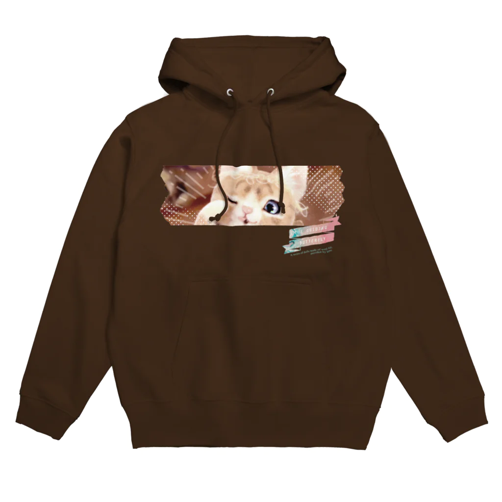 羊毛けだまkanaのいざないの蝶々シリーズ02_02 Hoodie