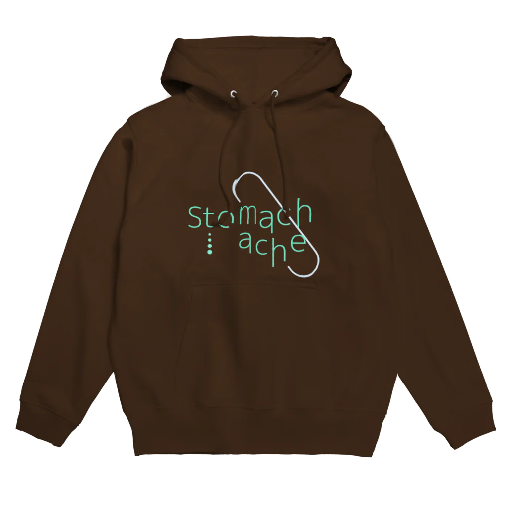 amanda_yukoninのstomachache(背景透過ver.) Hoodie