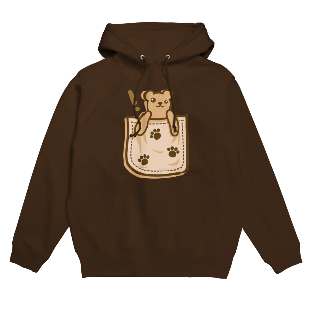 AURA_HYSTERICAのBear_in_the_Pocket Hoodie