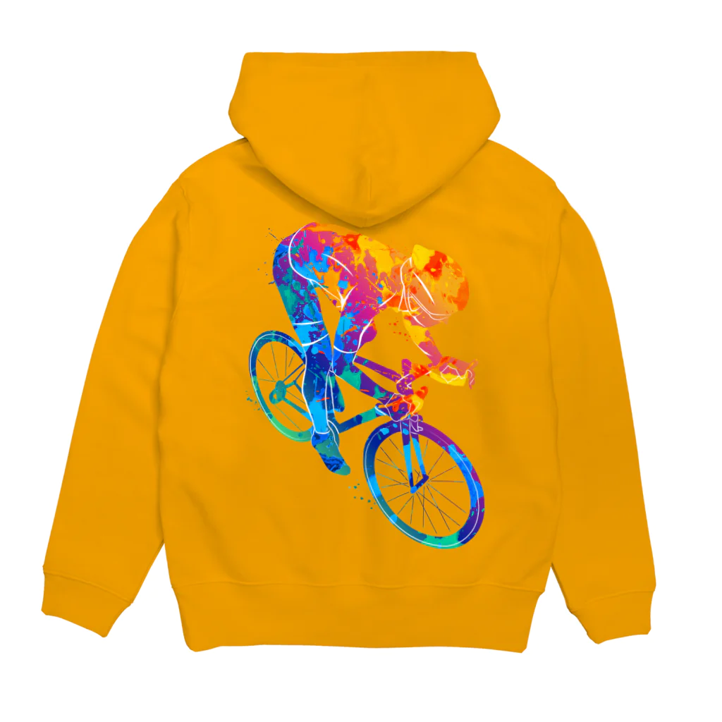 420 MUSIC FACTORYのロードバイク ロードレーサー 自転車 Hoodie:back