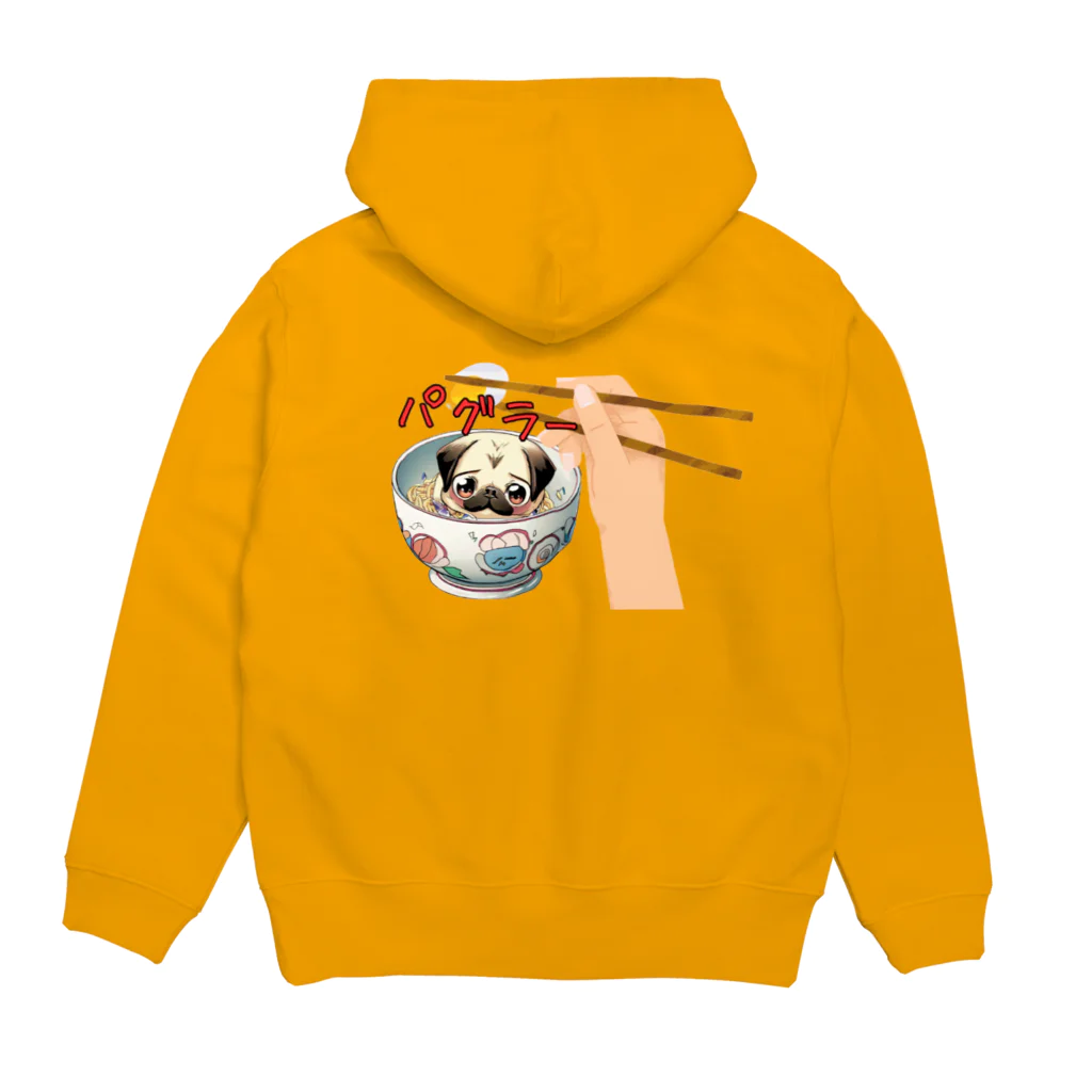 furebuhi　clubのぱぐらーめん【パグラー】 Hoodie:back