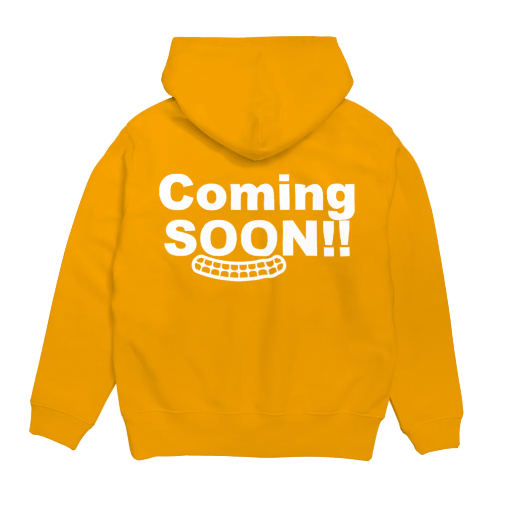 taiyaki styleのComing Soon white Hoodie:back