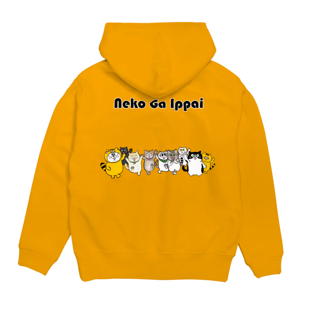 GorontaMotorsのねこがいっぱい Hoodie:back