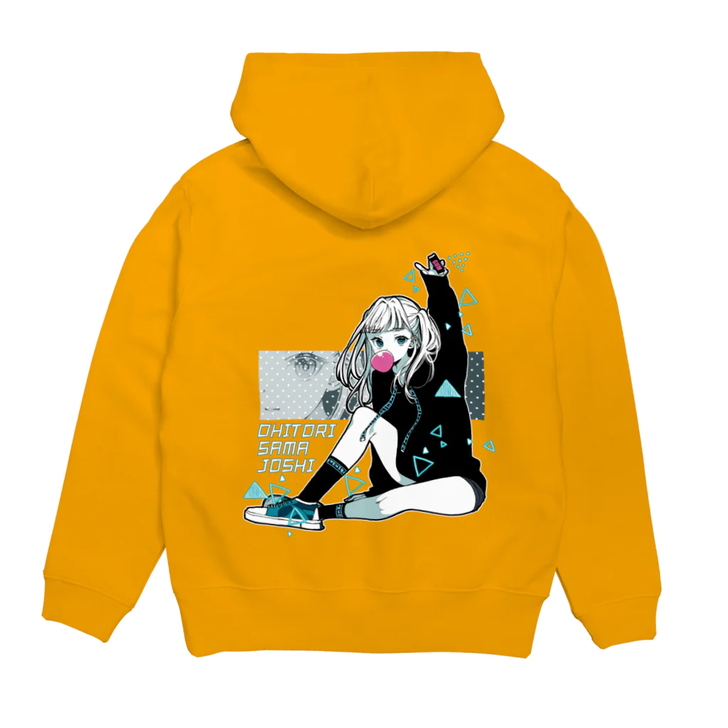 みなもと悠のおひとりさま女子ちゃん Hoodie:back