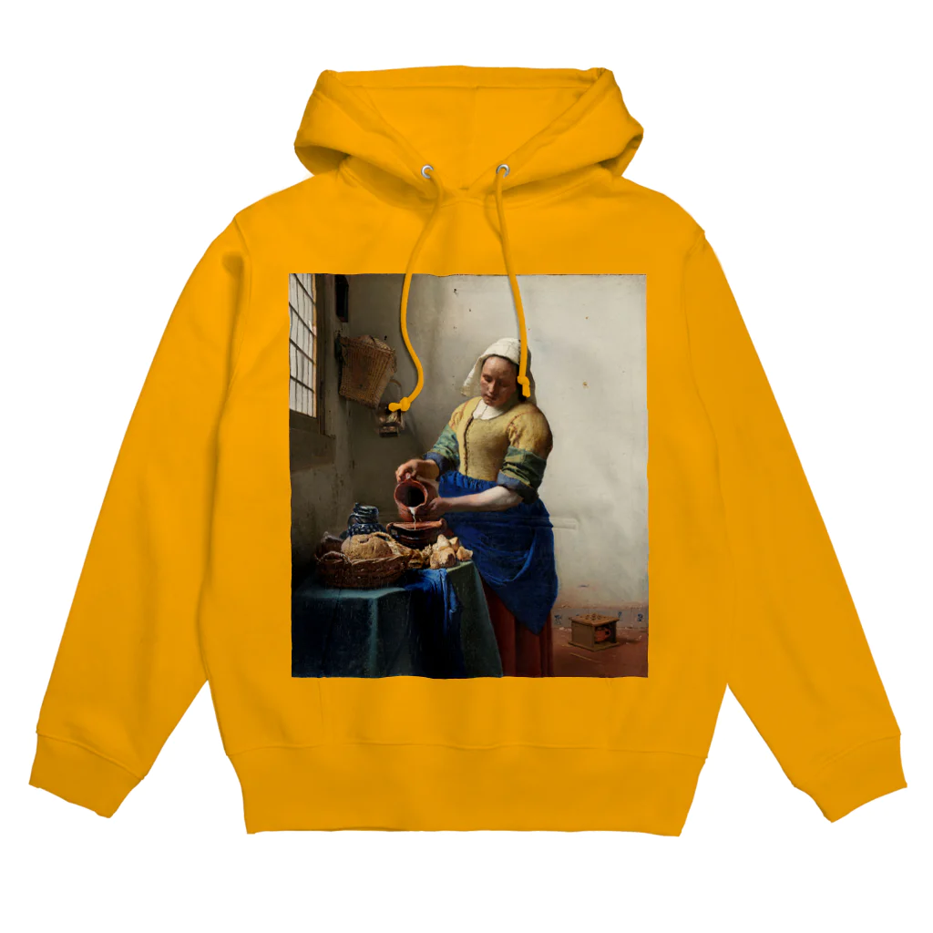 PALA's SHOP　cool、シュール、古風、和風、の牛乳を注ぐ女　Johannes Vermeer, ca. 1660 Hoodie