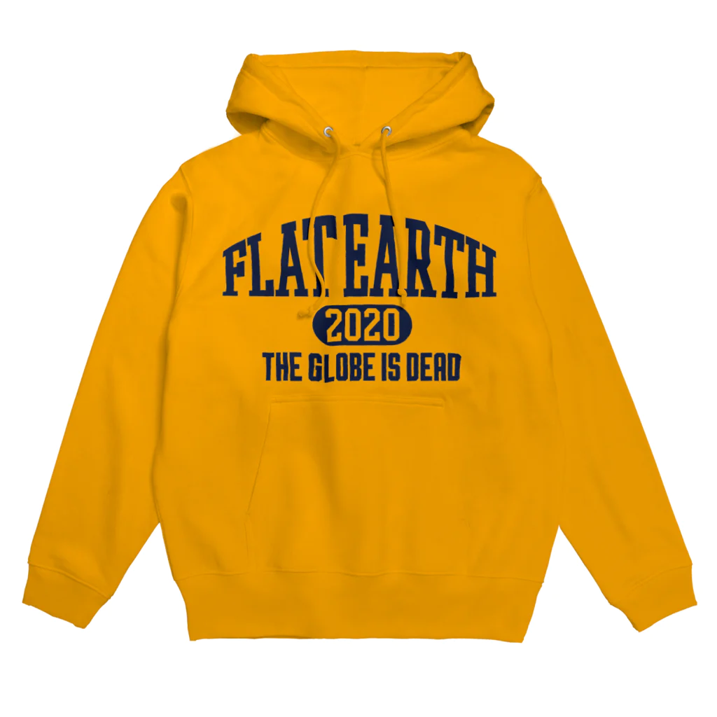 Mappila SHOPのカレッジ風(ネイビー)　フラットアース FLATEARTH パーカー