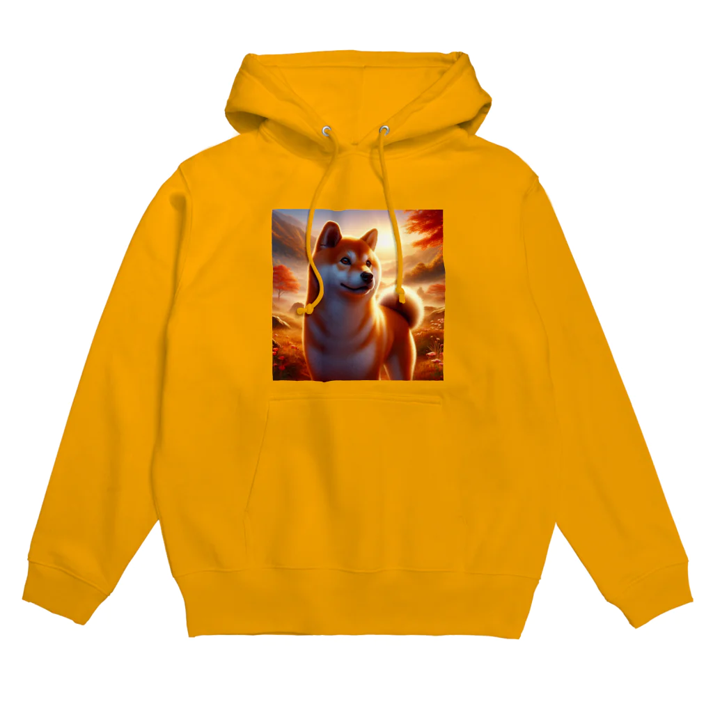 ANTARESの夕方の黄昏　柴犬 Hoodie