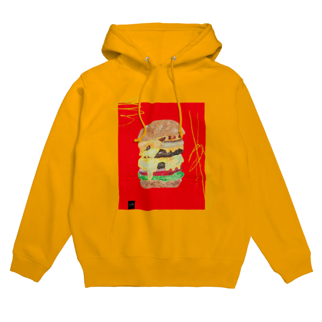 nanaseiartworkのバーガー Hoodie