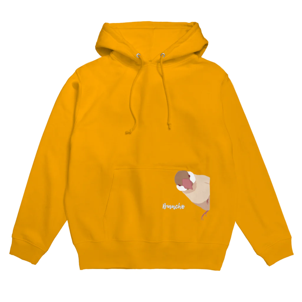 雛乃の文鳥グッズ屋さんのひょっこりシナモン文鳥さん Hoodie