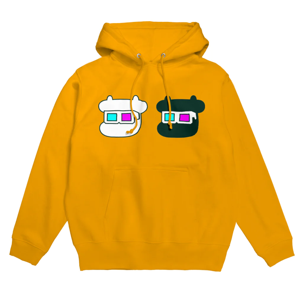 ミルトミタルのおみせの焼肉おじさんのツインカウ3Dメガネ Hoodie