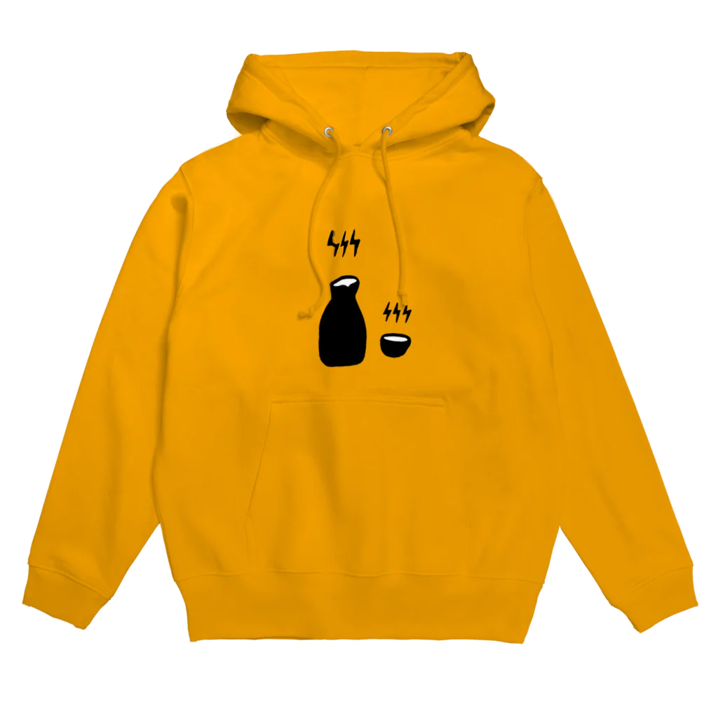 リュウラクドウの熱燗（黒） Hoodie