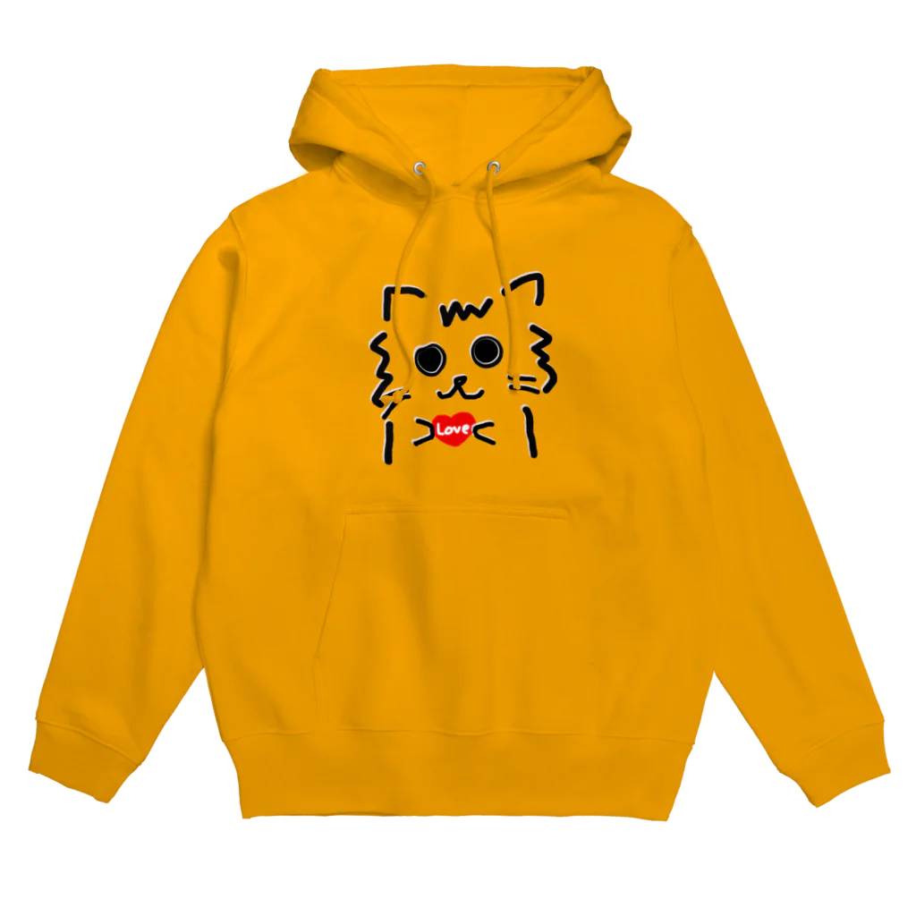 兎猫庵のハート猫 Hoodie