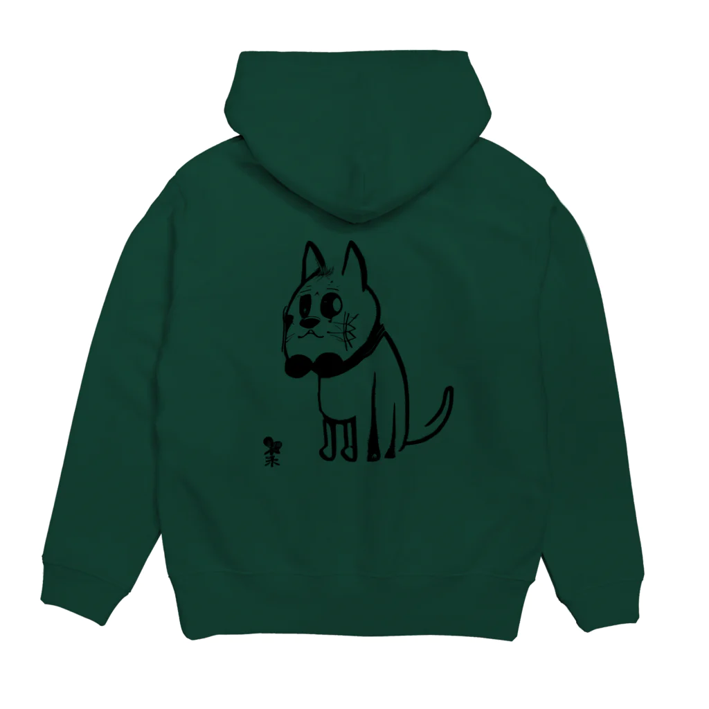 ダンディーおじさんのお店のダンディー犬さん第2弾 Hoodie:back