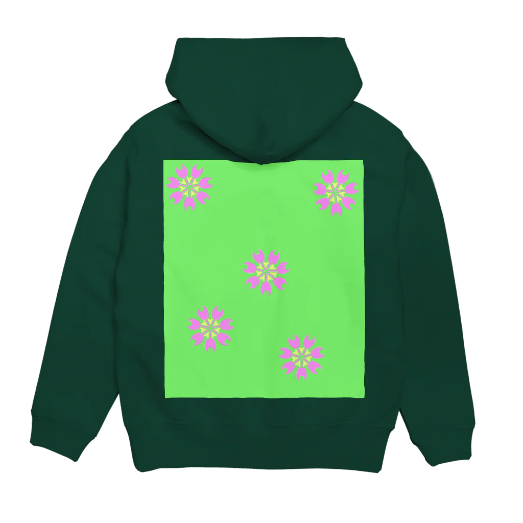 junsen　純仙　じゅんせんのJUNSEN（純仙）平成桜６ Hoodie:back