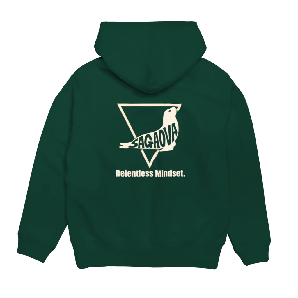 SagaOvaのSlogan  Hoodie:back