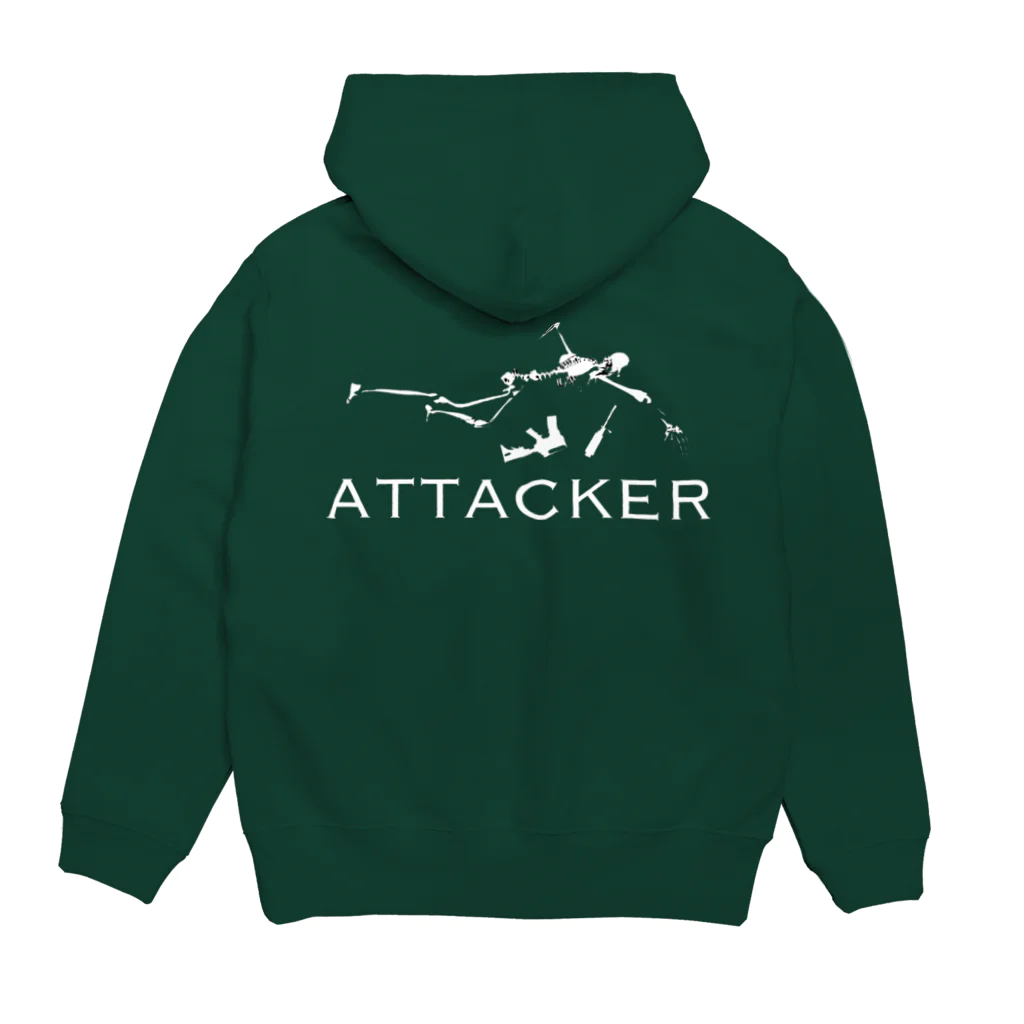 AIRSOFTERS JAPANのAIRSOFTER 【ATTACKER】 Hoodie:back