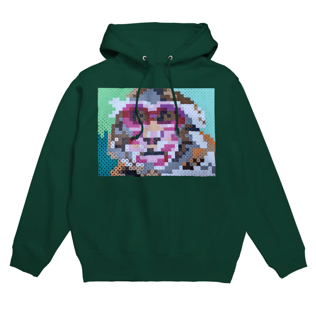 MONKEY  JOYのアイロンビーズのニホンザル Hoodie