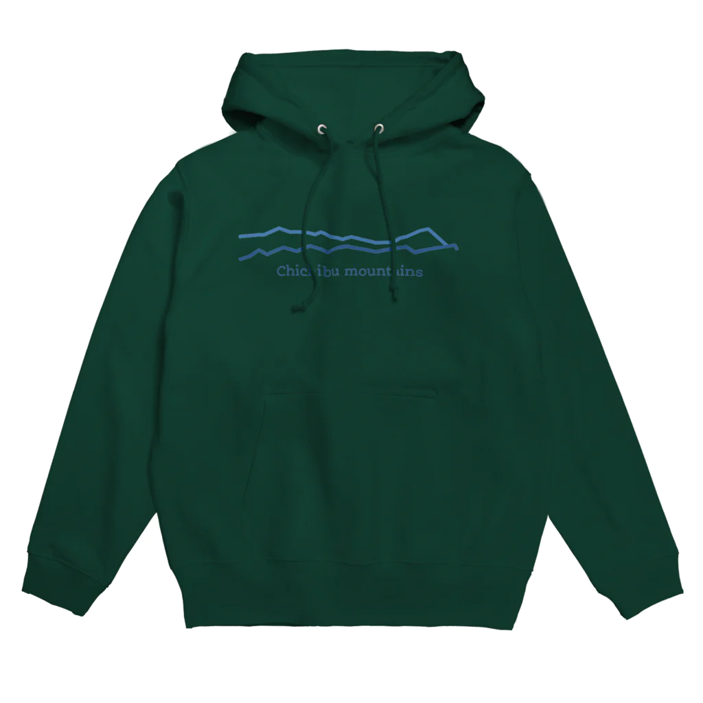 KAWAGOE GRAPHICSの川越から見た秩父の山々 Hoodie