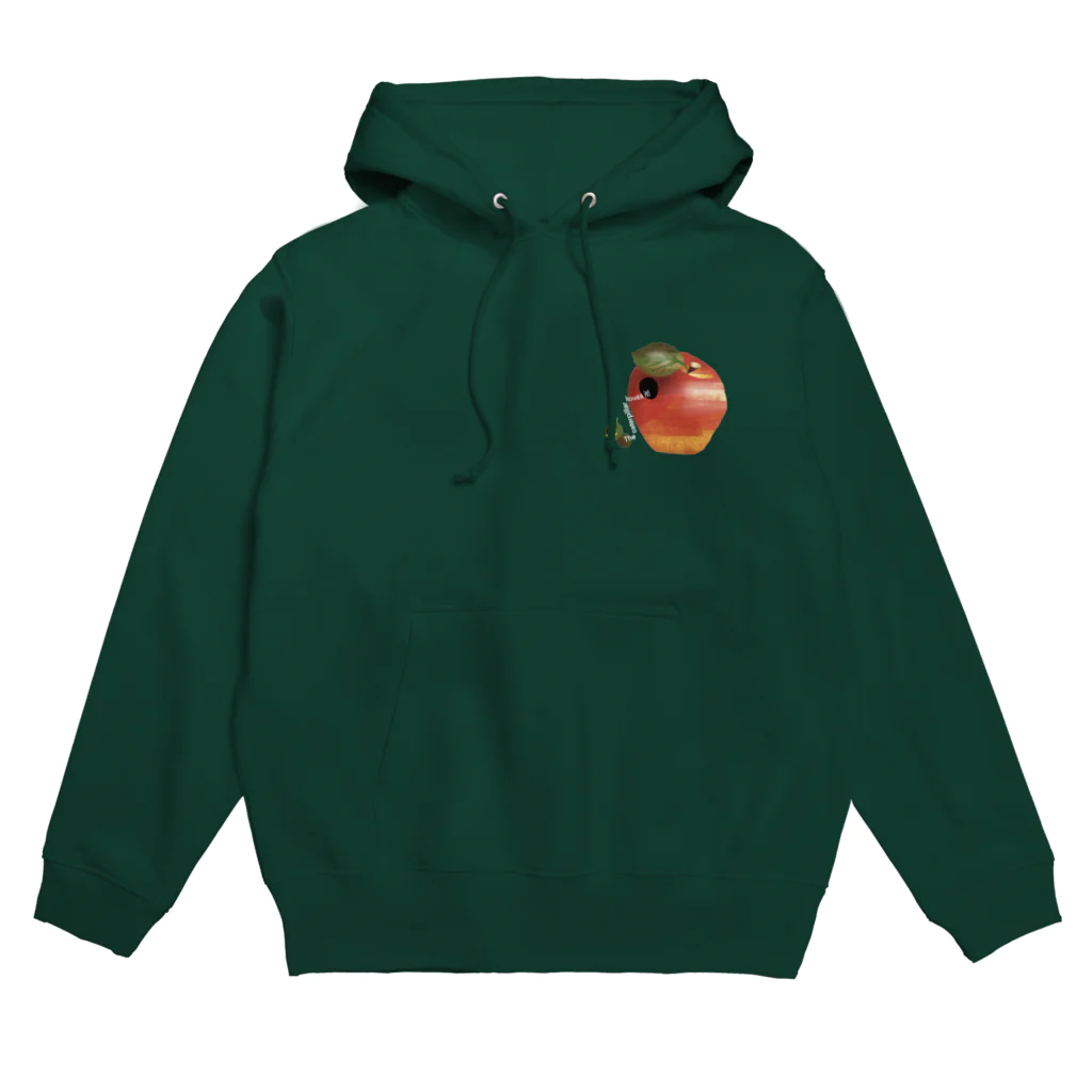 KUMANUMAのApple with the caterpillar  Hoodie