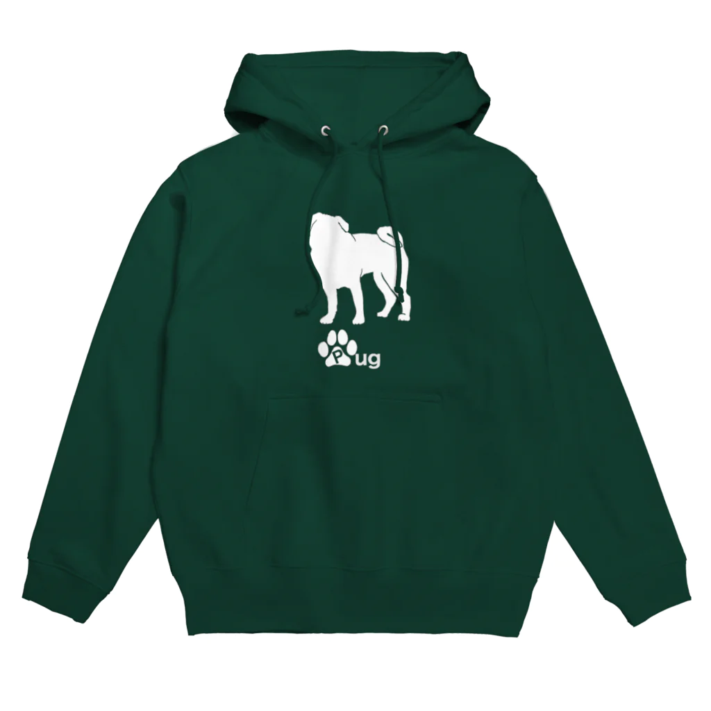 bow and arrow のパグ犬 Hoodie