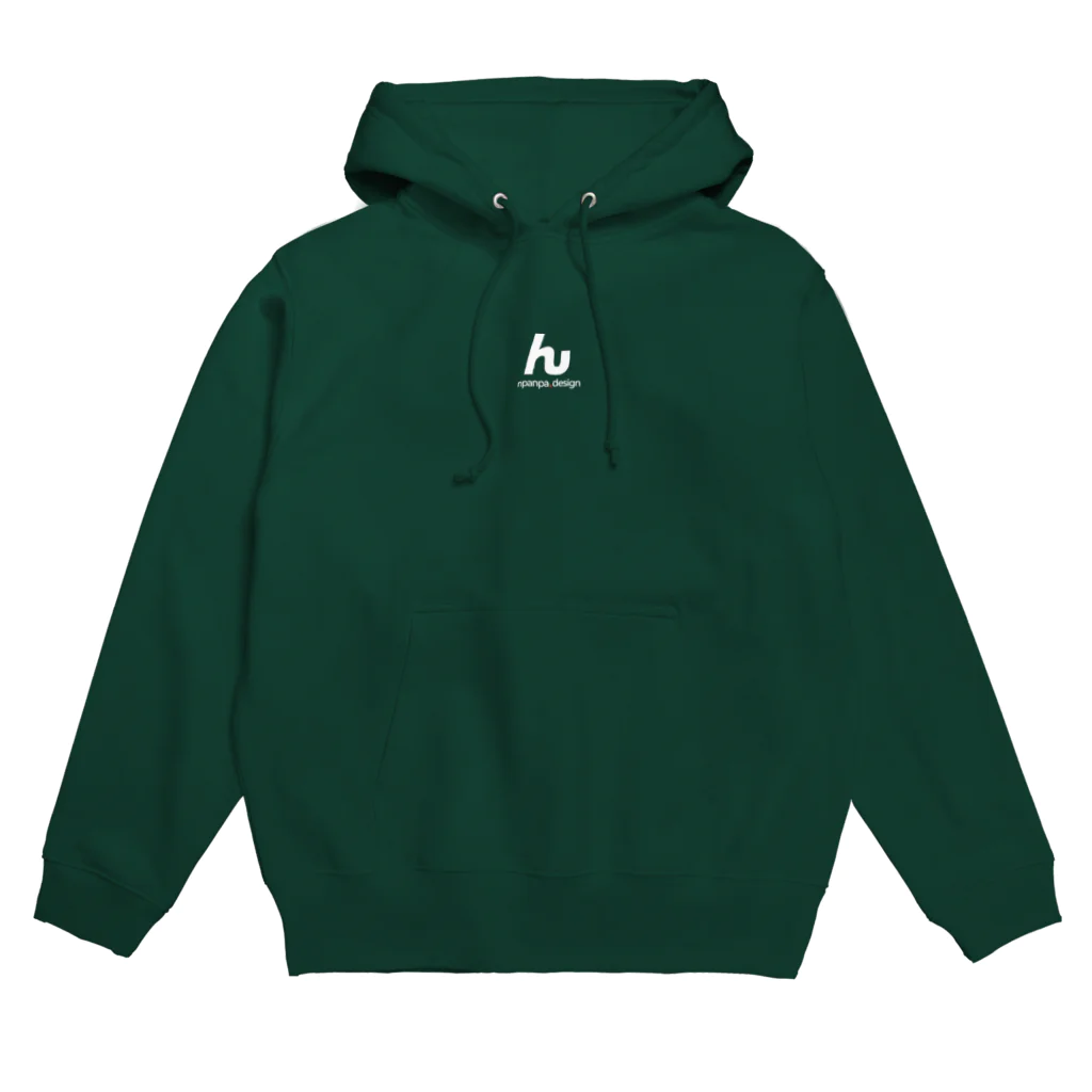 npanpaのんぱんぱ　「ん」パーカー  (ロゴ白2) Hoodie