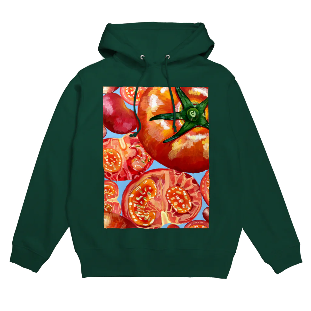 🦠きゃびあ🦠のトマトいっぱい Hoodie