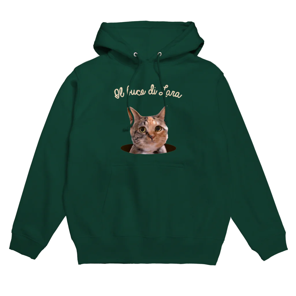 Twelve CatsのIl buco di Lara　白色ロゴver. Hoodie