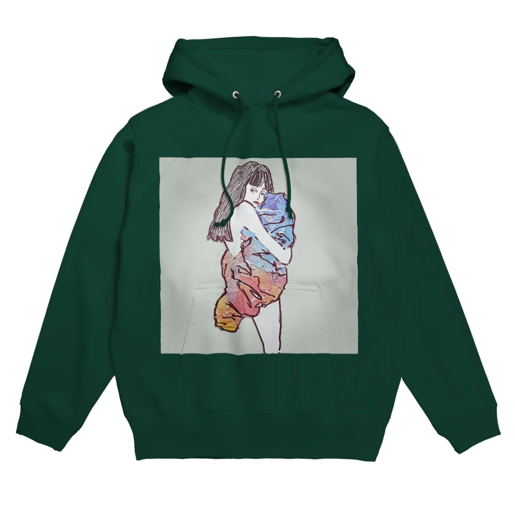 八重洲やえの朝焼け抱っこ Hoodie