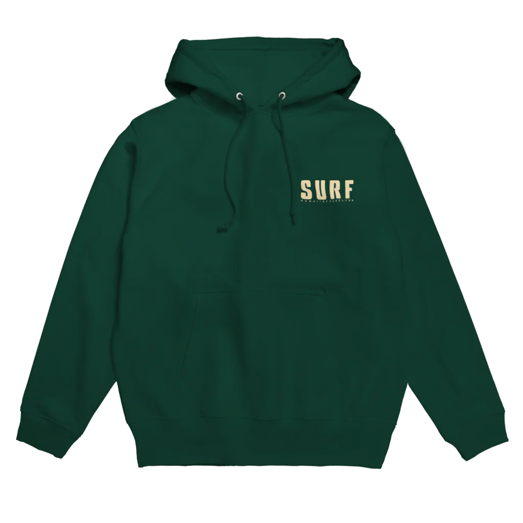 ハワイスタイルクラブの〔Back Print〕Just SURF Beg Hoodie