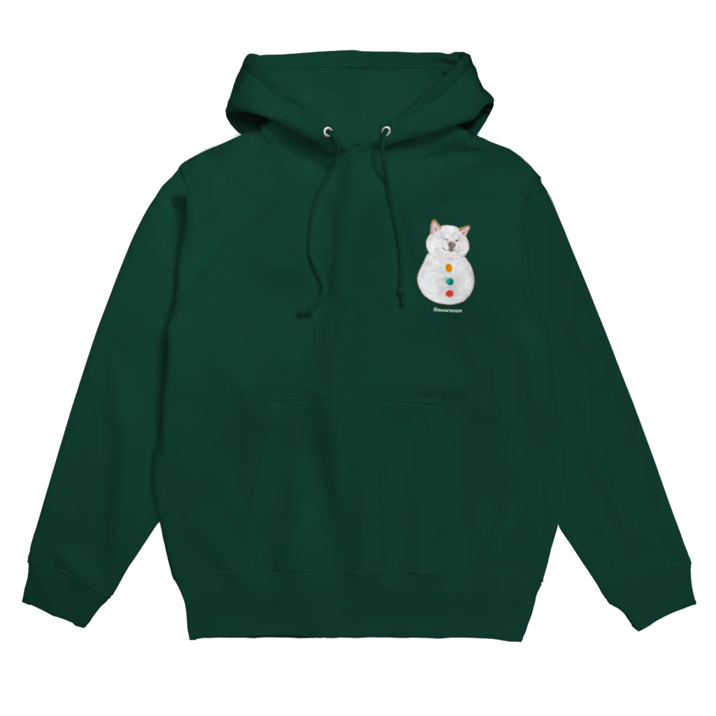 wankorosobaのスノーワンパーカー（文字白） Hoodie