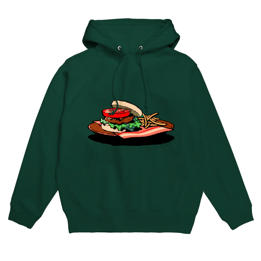 ときどきサボタージュのHAMBURGER SET Hoodie