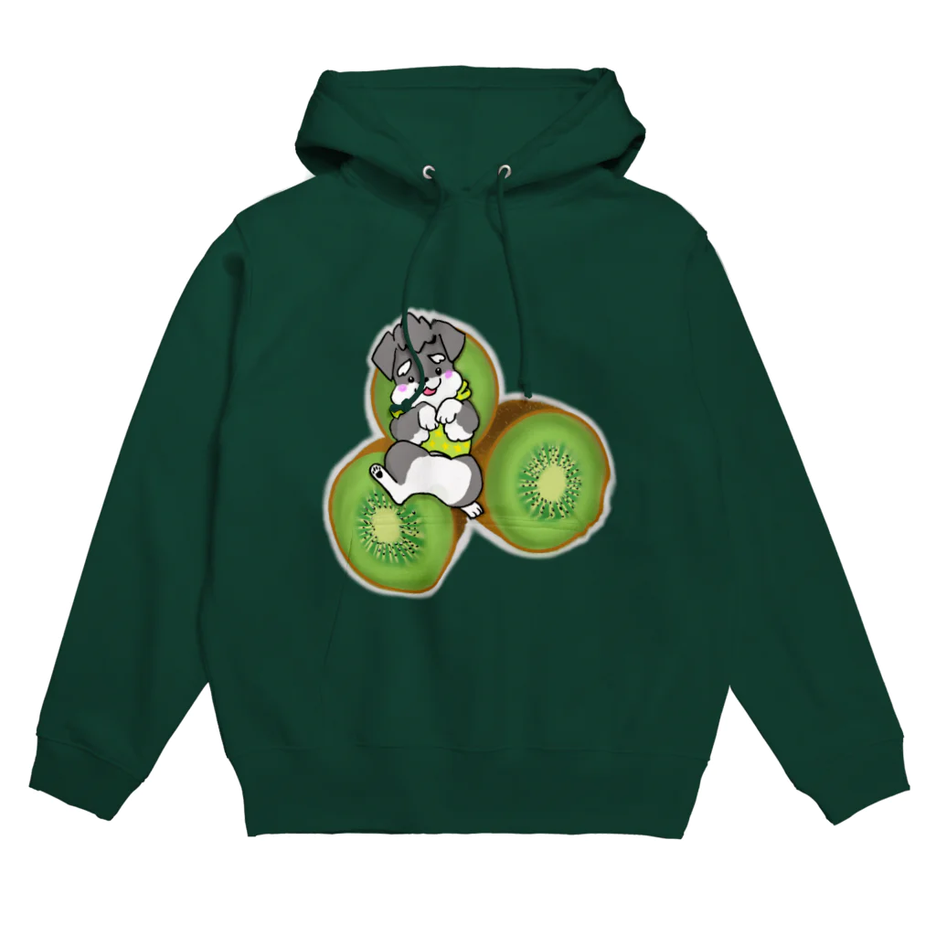 ゆんゆんこのキウイとシュナウザー Hoodie